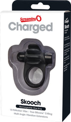 Skooch Charged Rechargeable Vibrating Cock Ring with Textured Silicone Stimulation > Sex Toys > Couples Toys