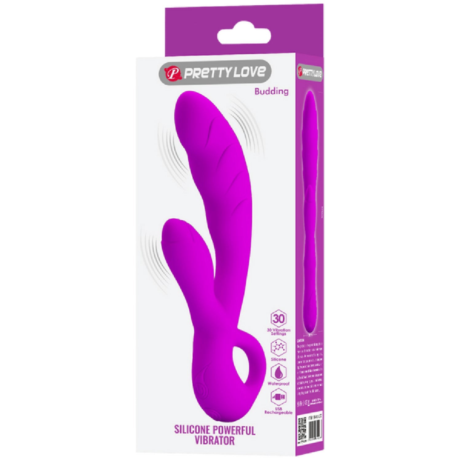 Pretty Love Budding – Silicone Powerful Vibrator with Rabbit Clitoral Stimulator > Vibrators > Ladies > Rabbit Multi