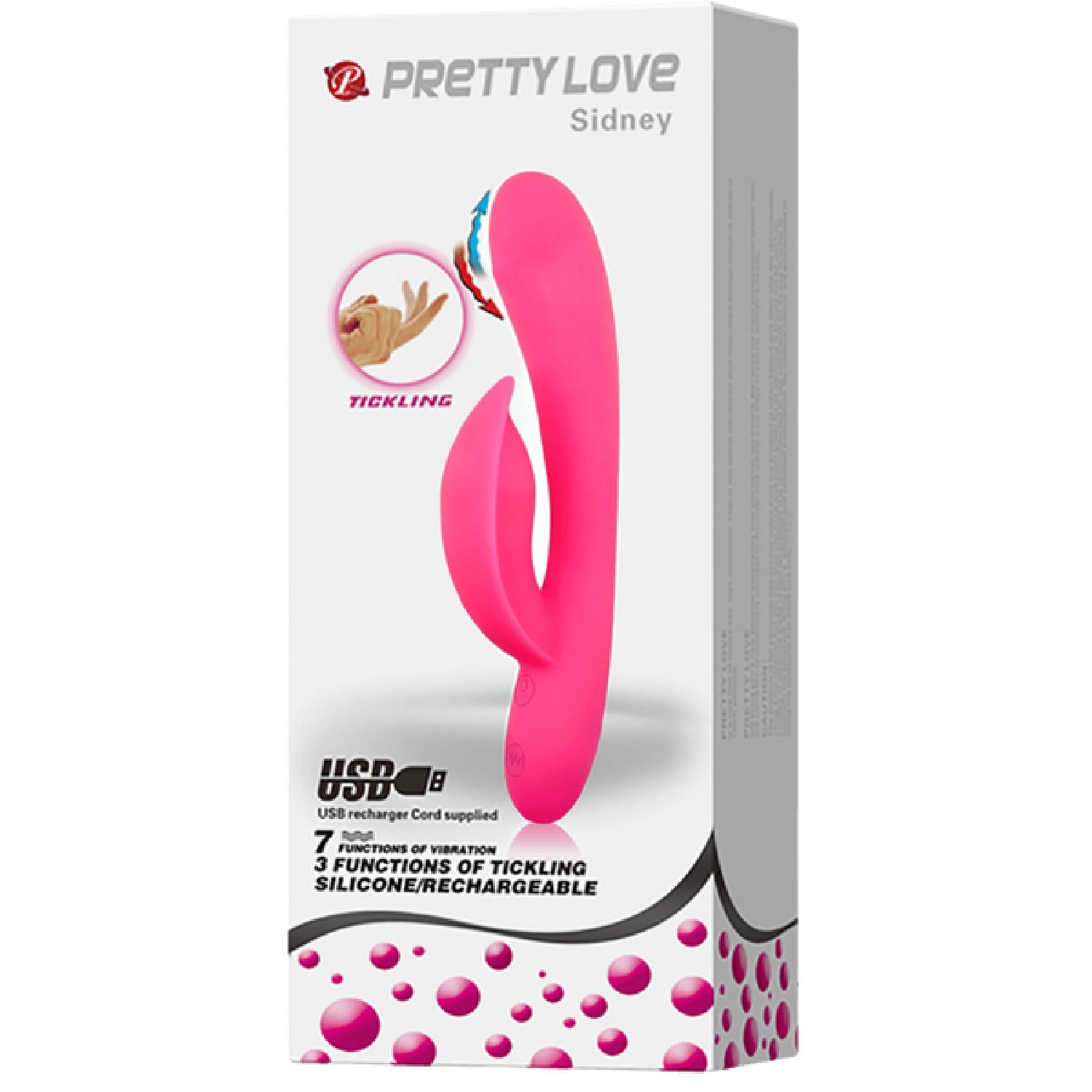 Sidney Silicone Rechargeable Vibrator Secondary image