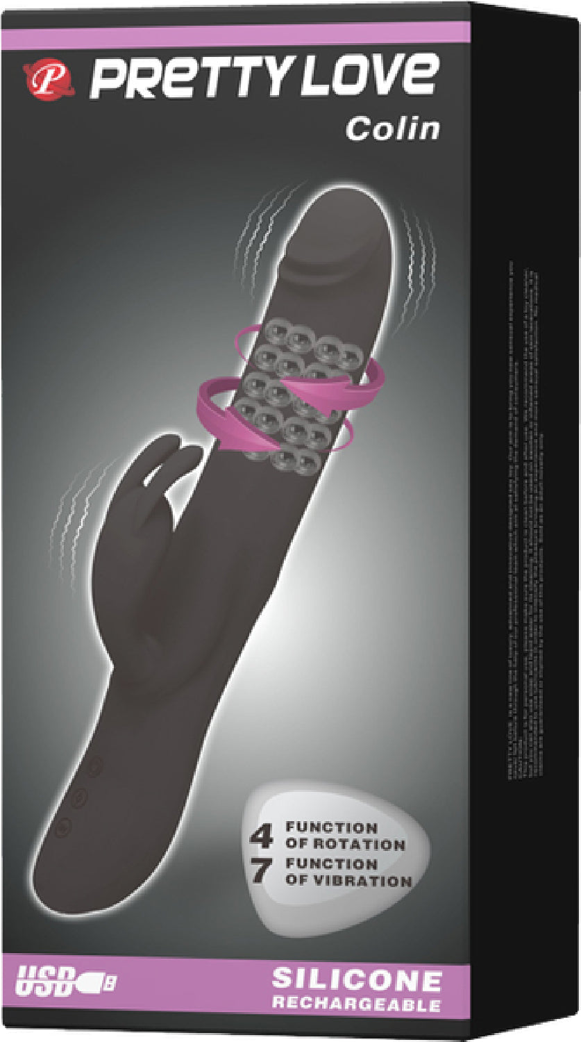 Pretty Love Rechargeable Colin Luxury Rechargeable Silicone Vibrator With Inflatable Head > Vibrators > Ladies > Rabbit Multi