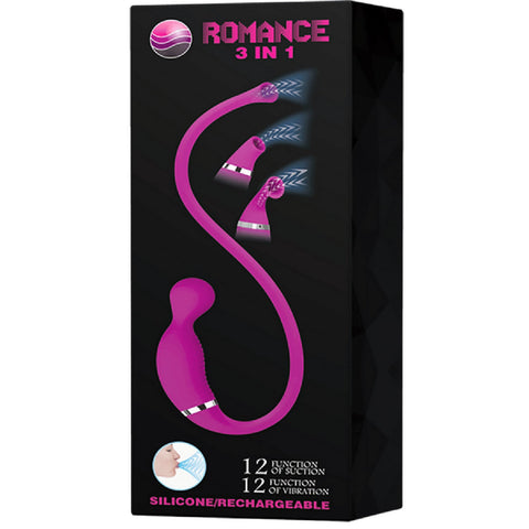 Rechargeable Romance 3in1 – Rechargeable 3in1 Vibrator > Sex Toys For Ladies > Clitoral Vibrators and Stimulators