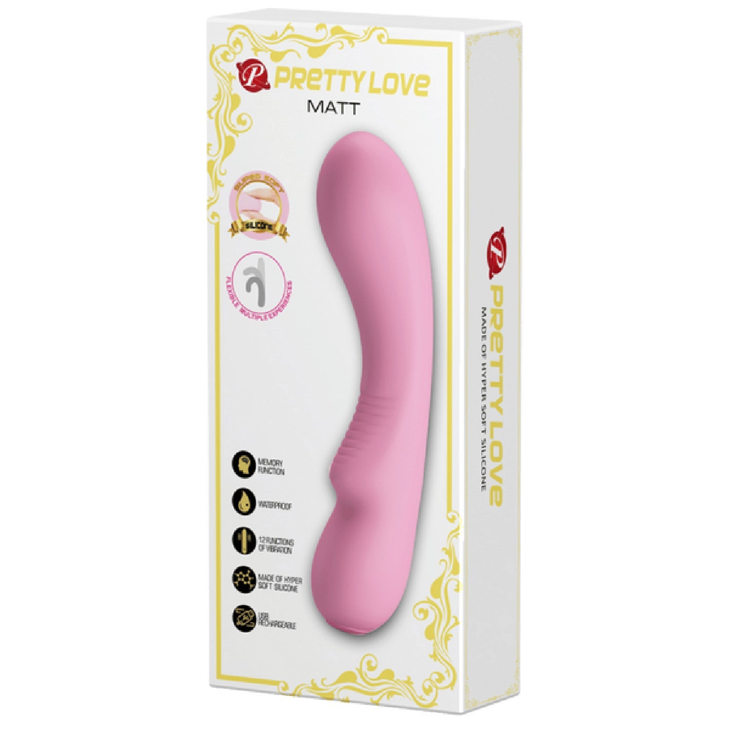 Matt – Rechargeable Soft Silicone Vibrator with 12 Vibration Functions and Smart Memory > Vibrators > Standard Vibrators