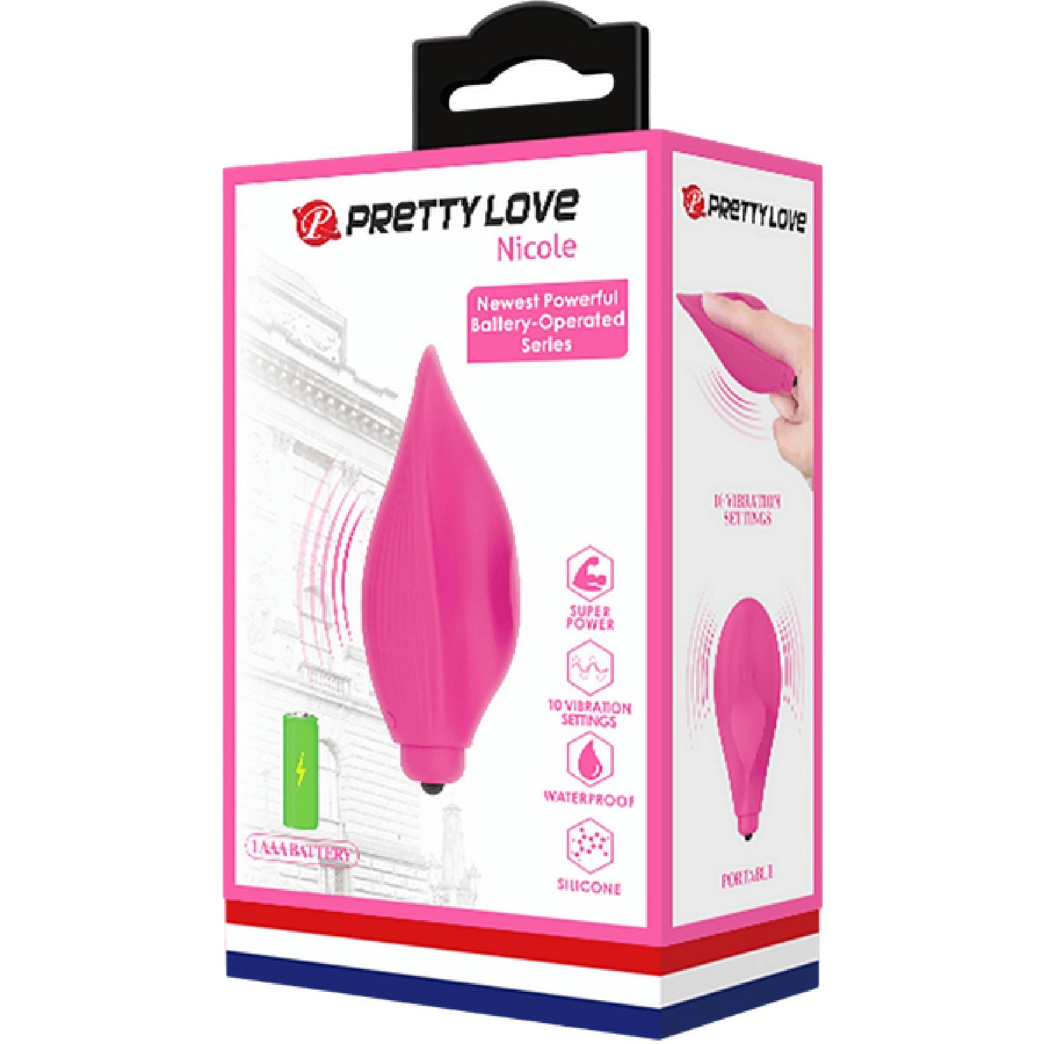 Nicole Silicone Finger Vibe – 10 Function Clit Stimulator Vibrator Secondary image