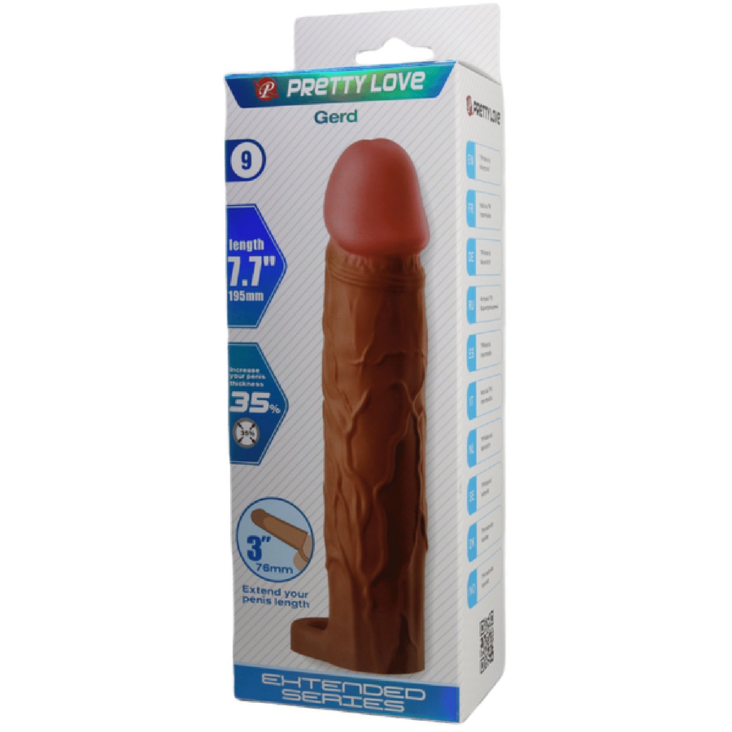 Gerd 7.7 Inch Penis Sleeve – Realistic Extension Sleeve > Sex Toys For Men > Penis Sleeves