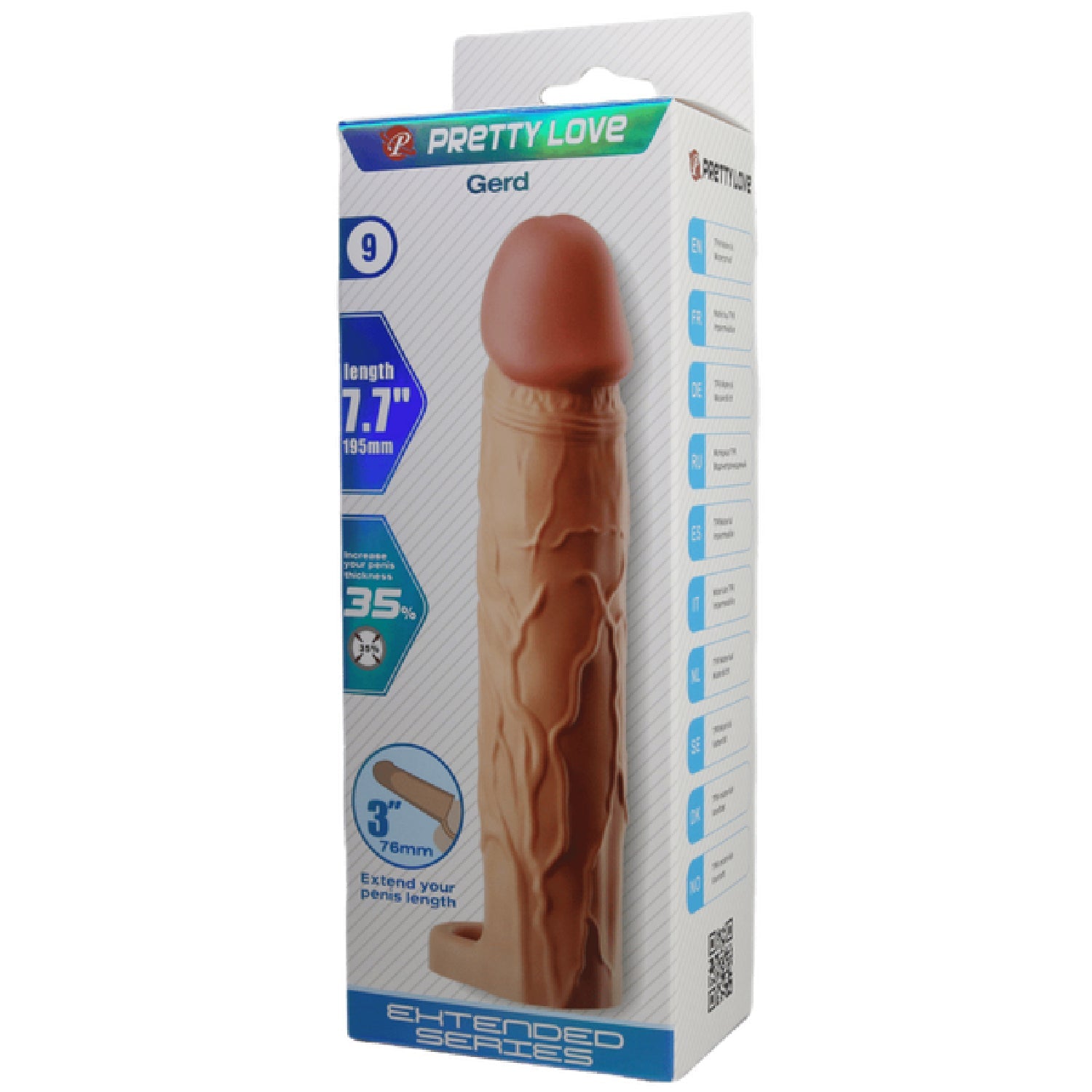 Gerd 7.7 Inch Penis Sleeve – Realistic Extension Sleeve Secondary image