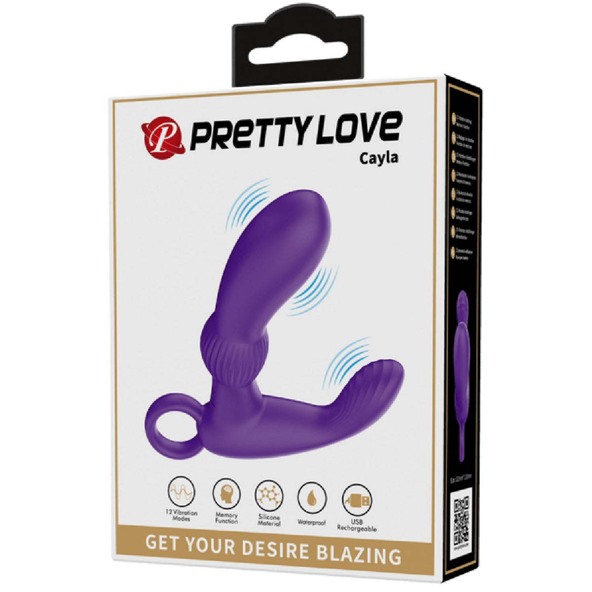Rechargeable Cayla – Luxury Vibrating Prostate Massager with Circular Handle > Anal Range > Prostate Plugs
