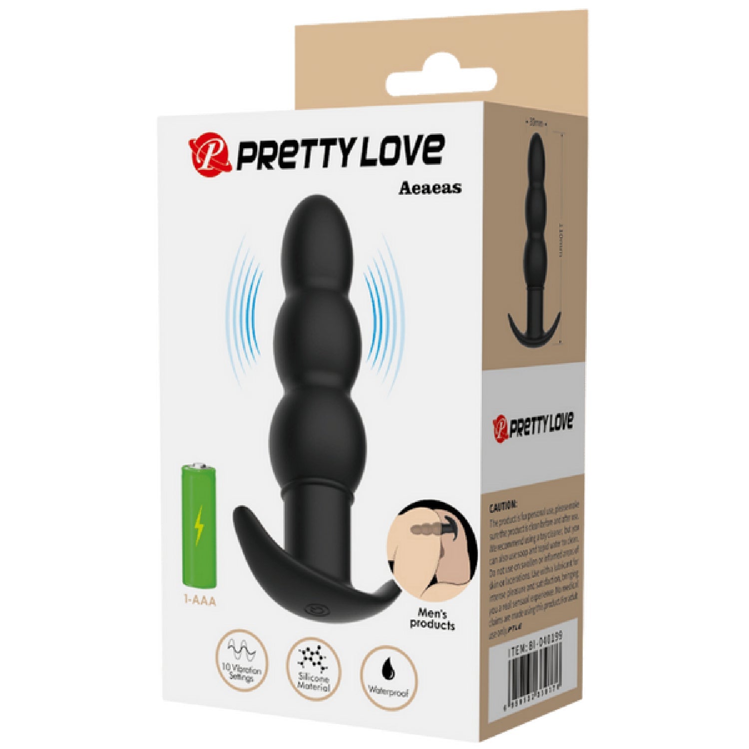 Aeaeas Silicone Butt Plug – Smooth Skin Safe Anal Toy with 10 Vibration Settings Secondary image