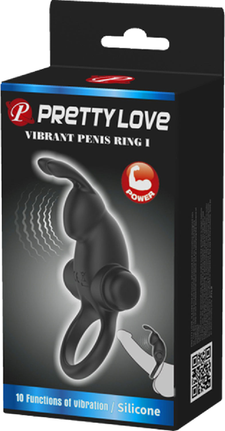 Pretty Love Vibrant Penis Ring 1 – Waterproof Vibrating Silicone Penis Ring Secondary image