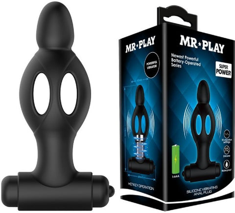 Mr. Play Silicone Vibrating Anal Plug – Soft Silicone Anal Plug > Anal Range > Anal Probes