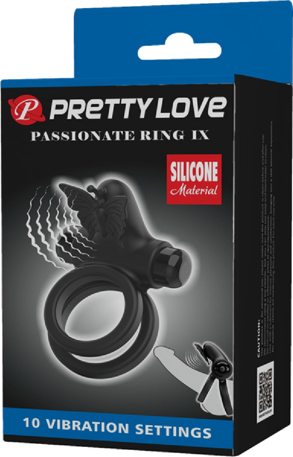 Pretty Love Passionate Ring IX – 10 Function Silicone Vibrating Cock Ring Secondary image