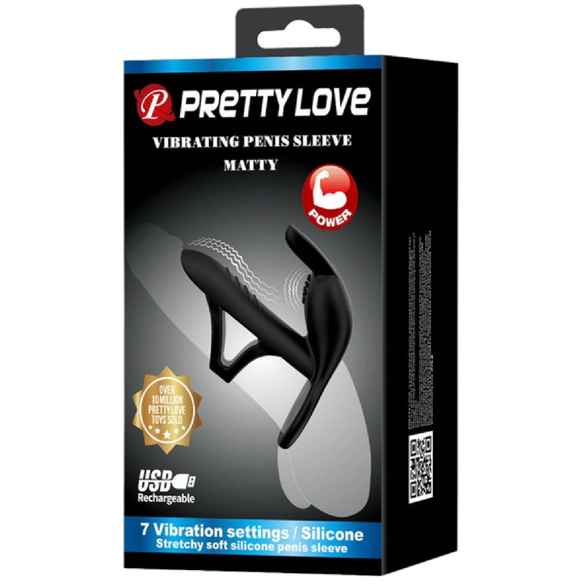 Matty Vibrating Penis Sleeve and Clitoral Stimulator – Silicone Sleeve and Stimulator Set > Sex Toys For Men > Penis Sleeves