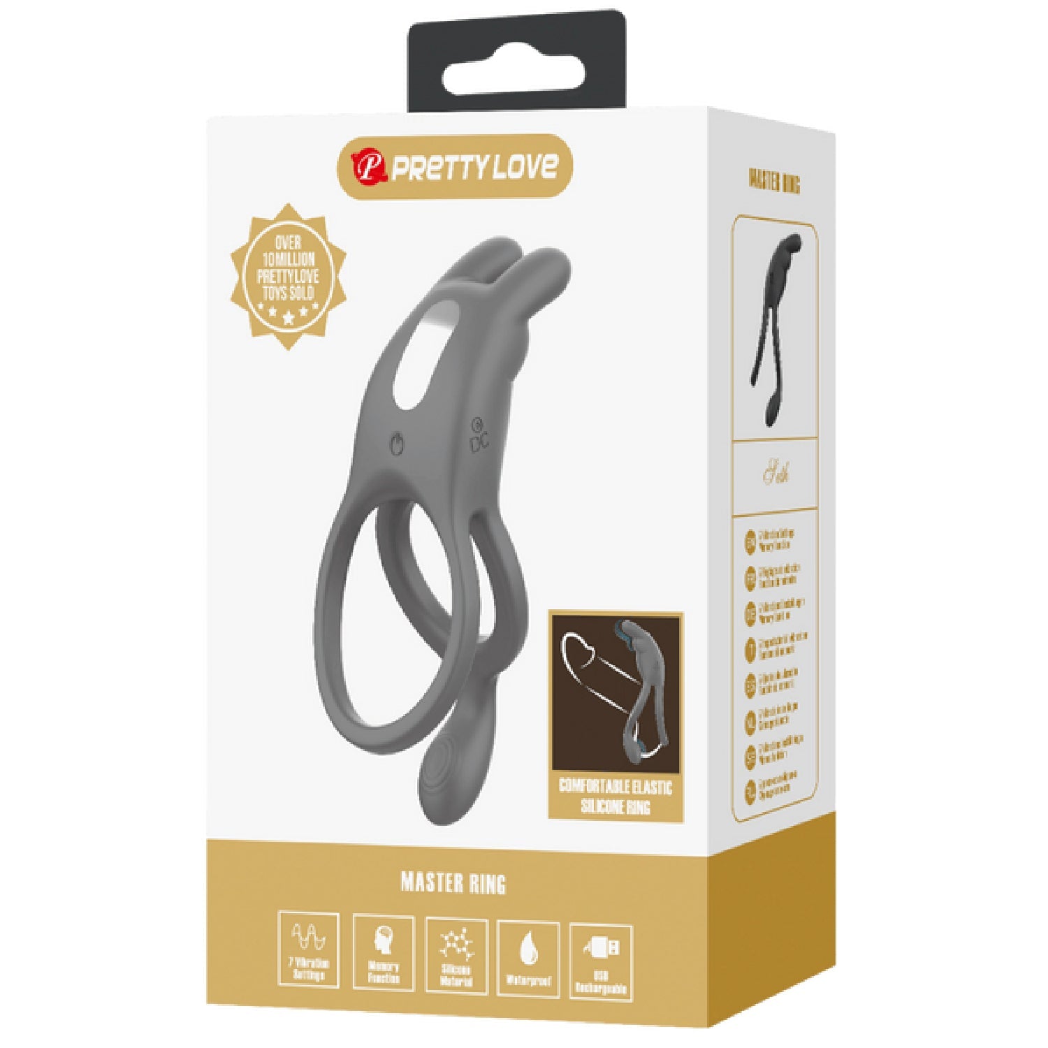 Seth Vibrating Cock Ring – Silicone Powerful Vibrator Cock Ring Secondary image