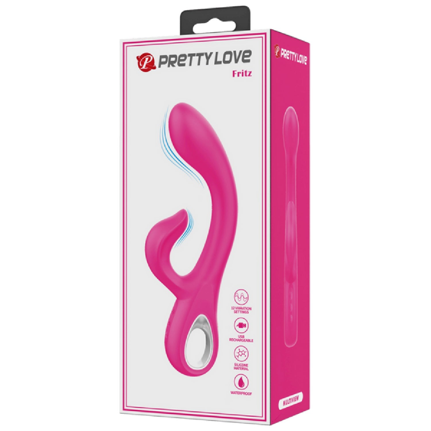 Rechargeable Fritz – Waterproof Silicone Rabbit Vibrator with G-Spot and Clitoral Stimulation > Vibrators > Ladies > Rabbit Multi