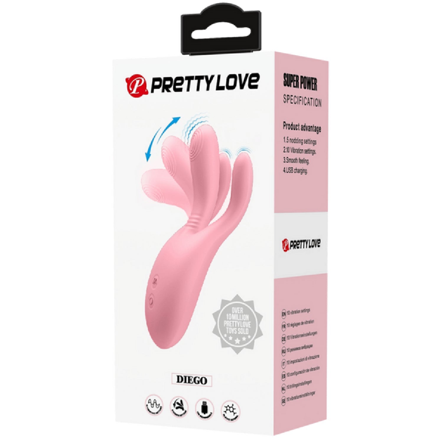 Pretty Love Finger Flicker Diego – Rechargeable Flexible Vibrator with Multiple Settings One Size > Vibrators > Finger Vibrators