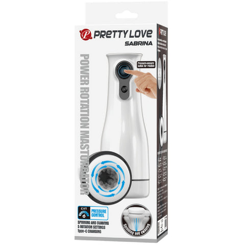 Sabrina – Rechargeable Rotating Men's Masturbator with Voice Function, Pressure-Sensitive Button, and Five Speed Settings > Sex Toys For Men > Masturbators > Vibrating