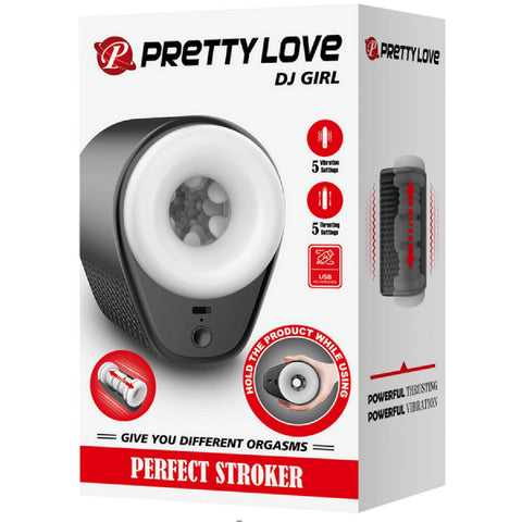DJ Girl Perfect Stroker – Multi-Speed Thrusting Masturbator Cup > Sex Toys For Men > Masturbators > Vibrating