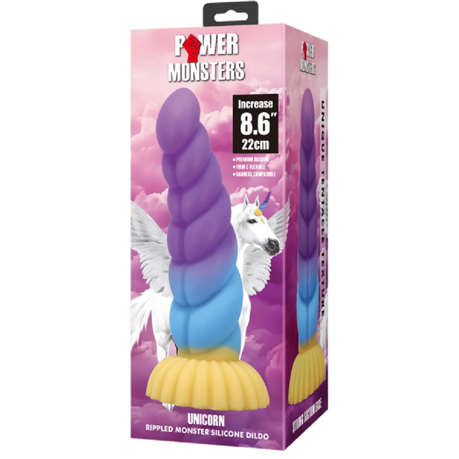 Unicorn Rippled Monster 8.6 Inch Silicone Dildo Secondary image