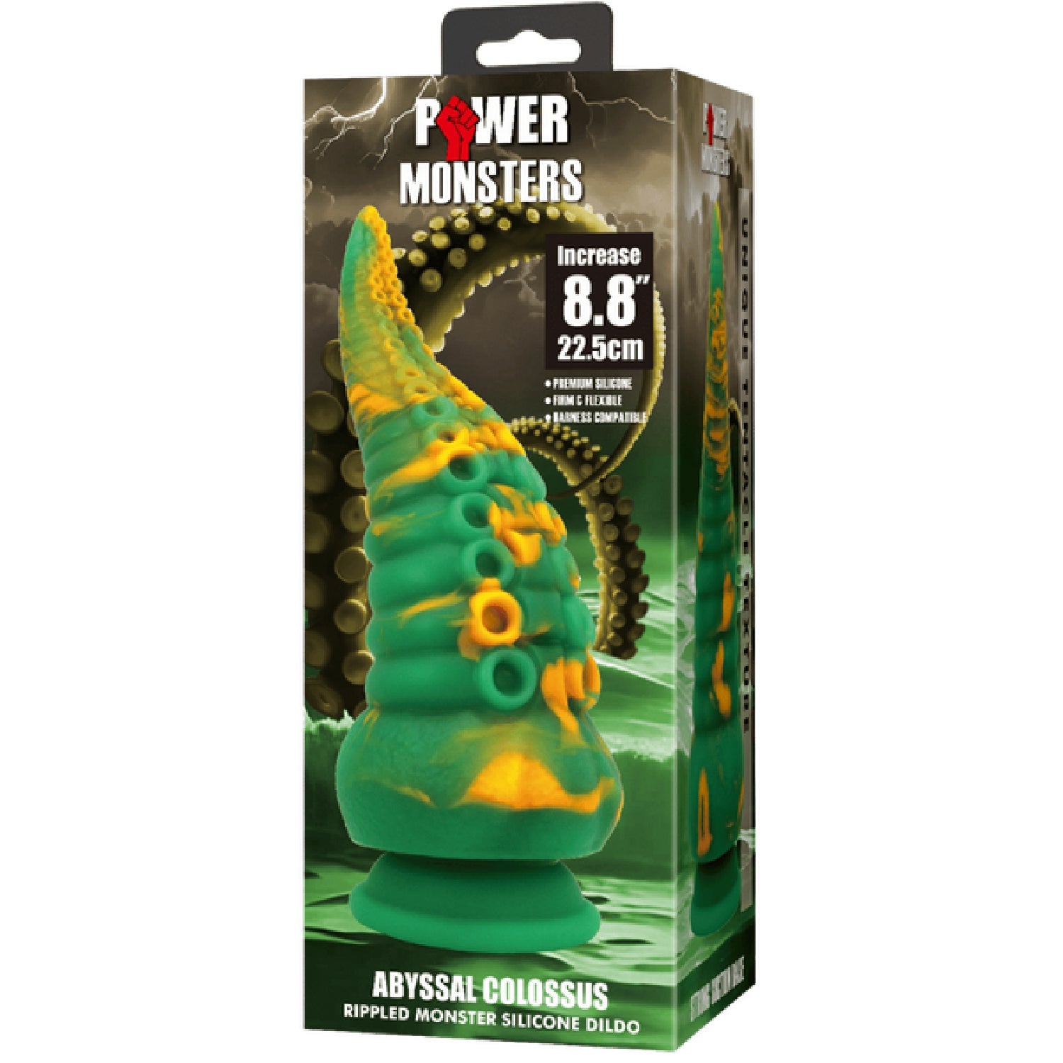 Abyssal Colossus – Silicone 8.8 Inch Dildo with Pronounced Ridges Secondary image