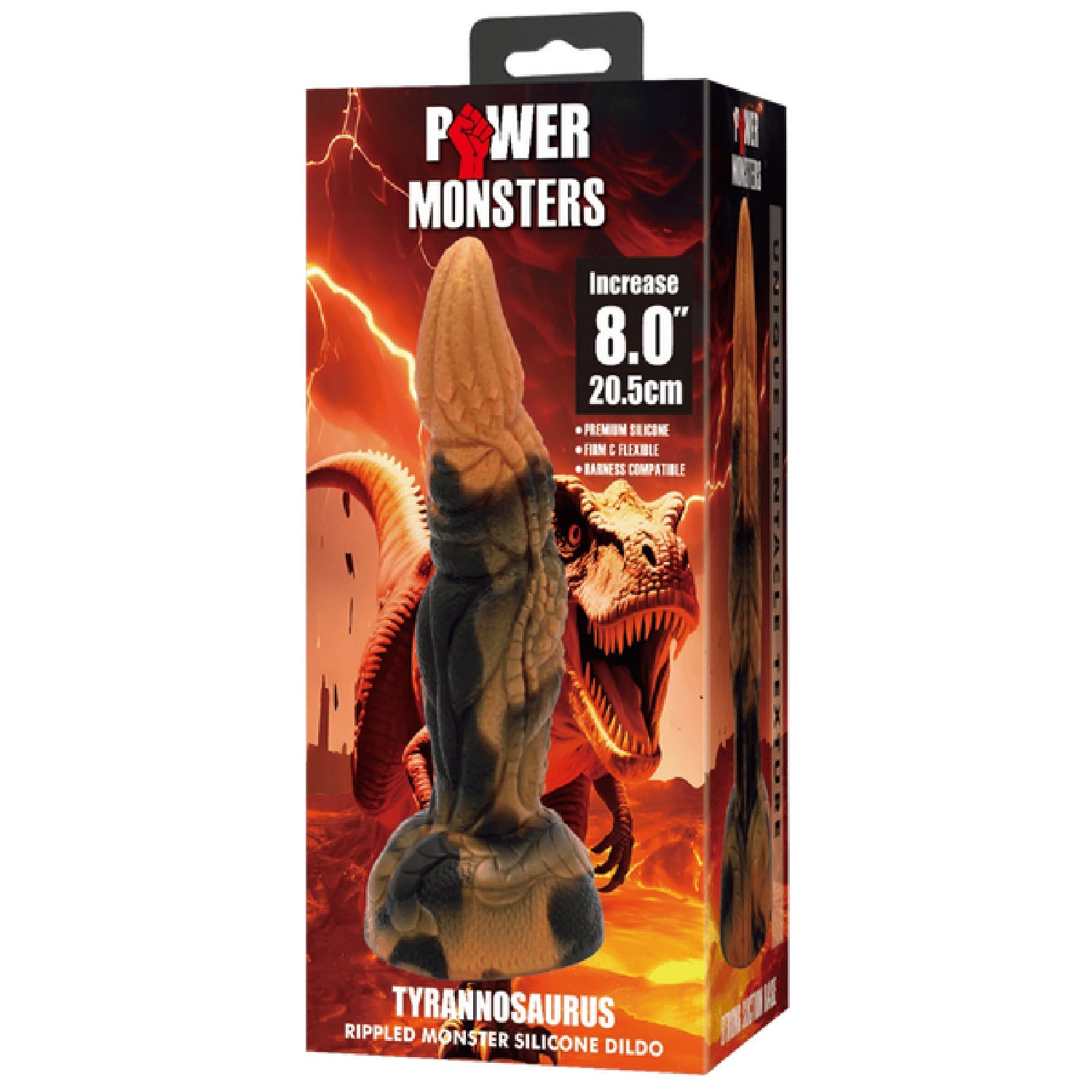 Tyrannosaurus 8 Inch Silicone Dildo – Body-Safe Textured Dildo with Suction Base > Dildos > Fantasy