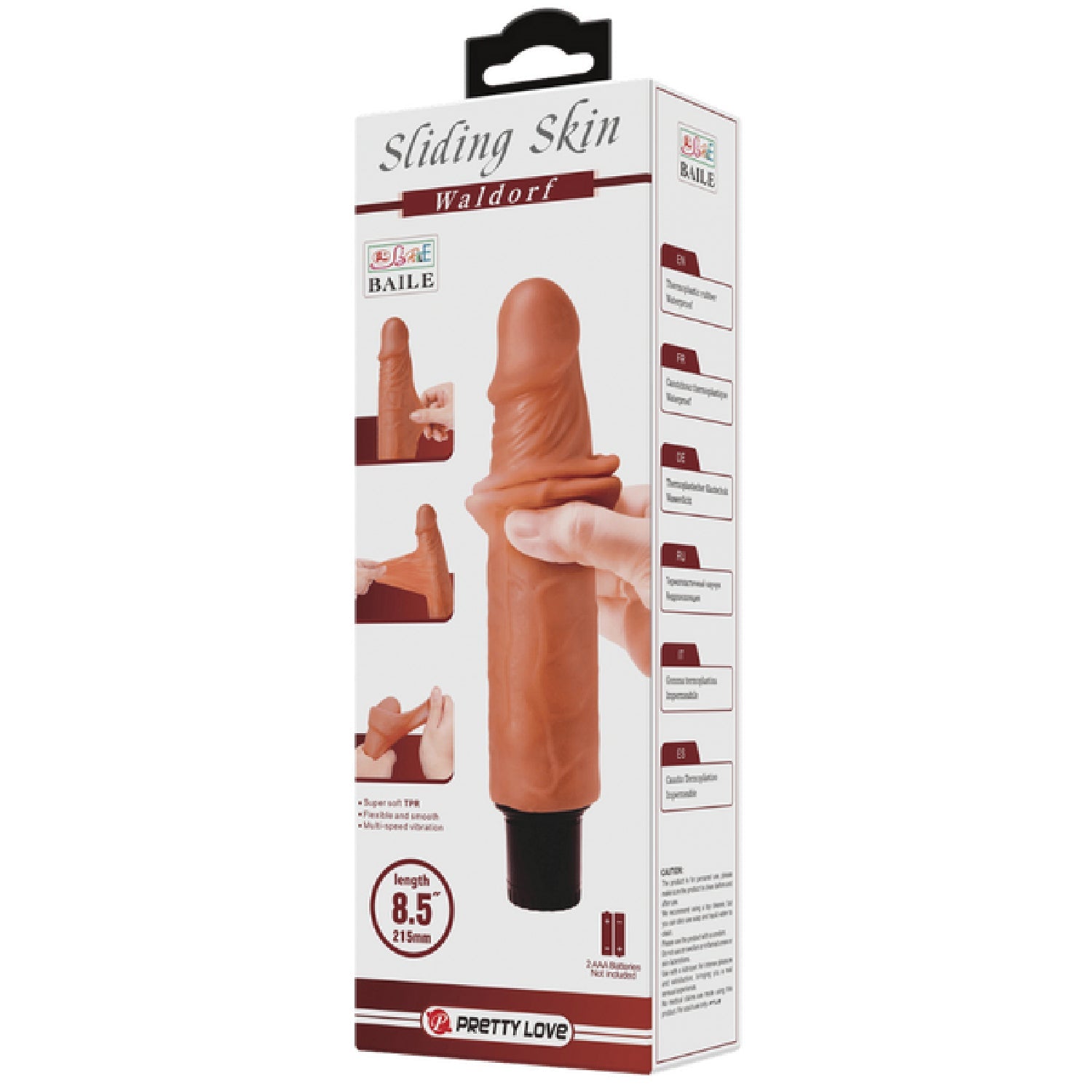 Waldorf Vibrating 8.5 Inch Realistic Dildo – Multi-Speed Vibrator > Dildos > Realistic Dildos