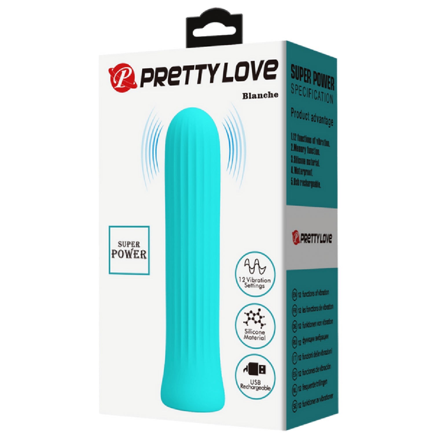 Pretty Love Rechargeable Silicone Vibrator – 12 Vibration Speeds Rechargeable Vibrator > Vibrators > Standard Vibrators
