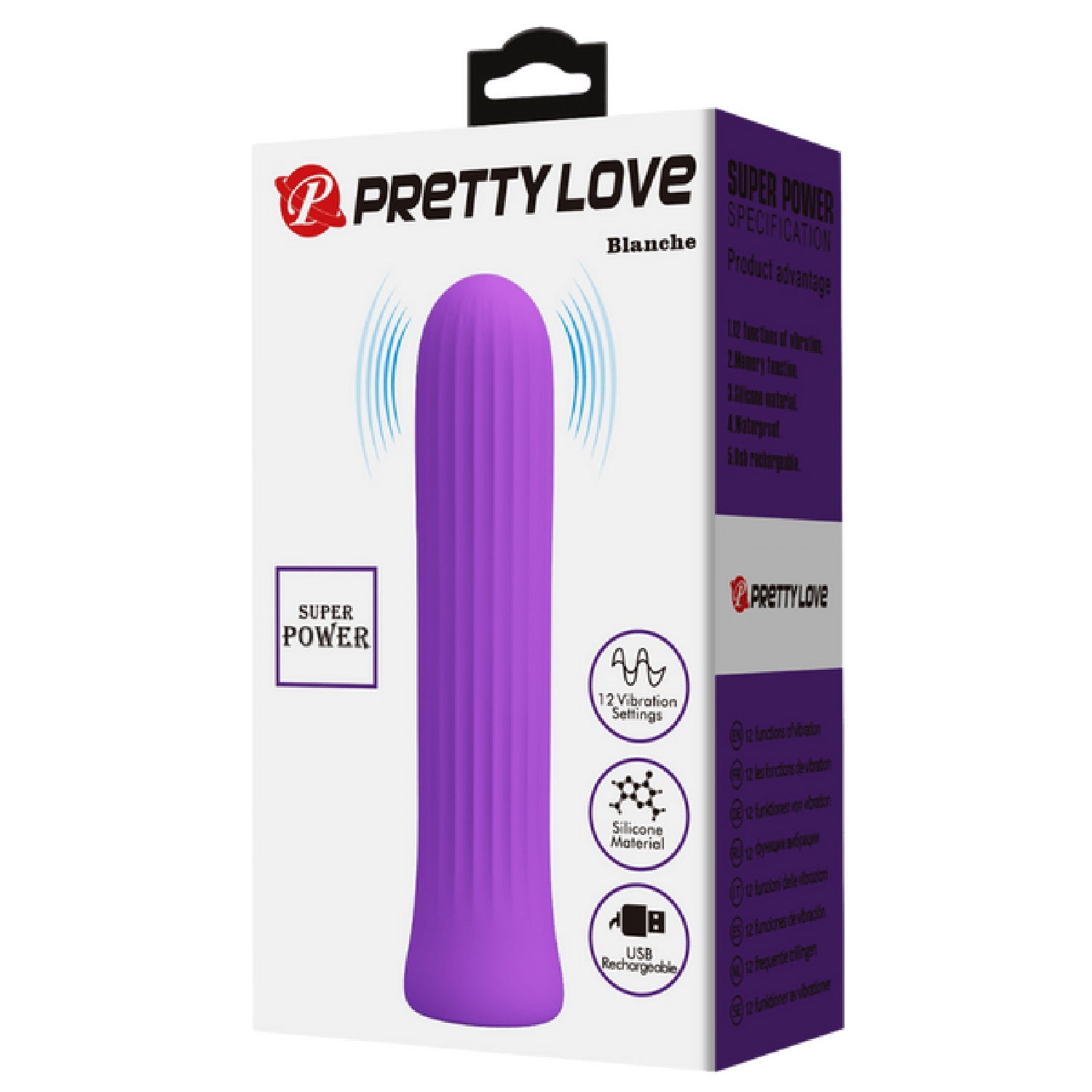 Pretty Love Rechargeable Silicone Vibrator – 12 Vibration Speeds Rechargeable Vibrator > Vibrators > Standard Vibrators