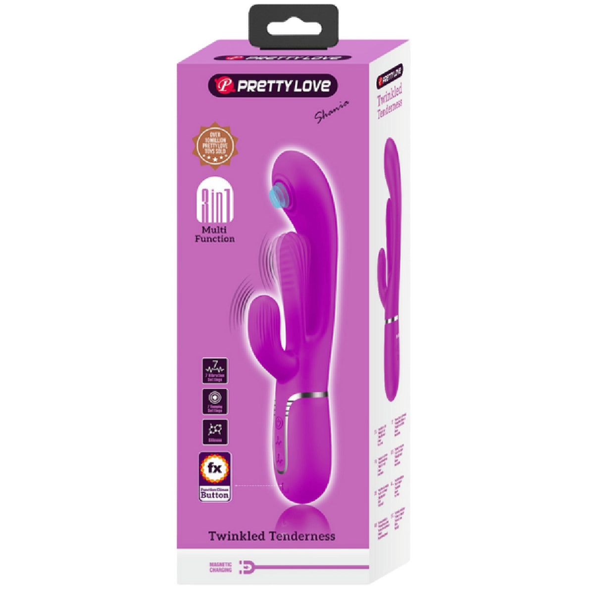 Shania 4in1 Multi-Function Rabbit Vibrator – Velvet Silicone 7 Vibration Settings > Vibrators > Ladies > Rabbit