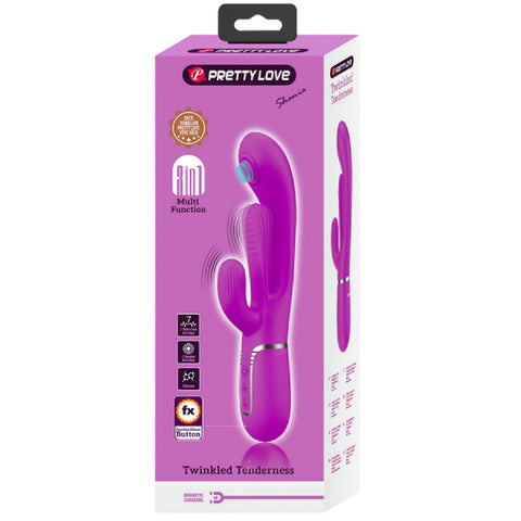 Shania 4in1 Multi-Function Rabbit Vibrator – Velvet Silicone 7 Vibration Settings > Vibrators > Ladies > Rabbit
