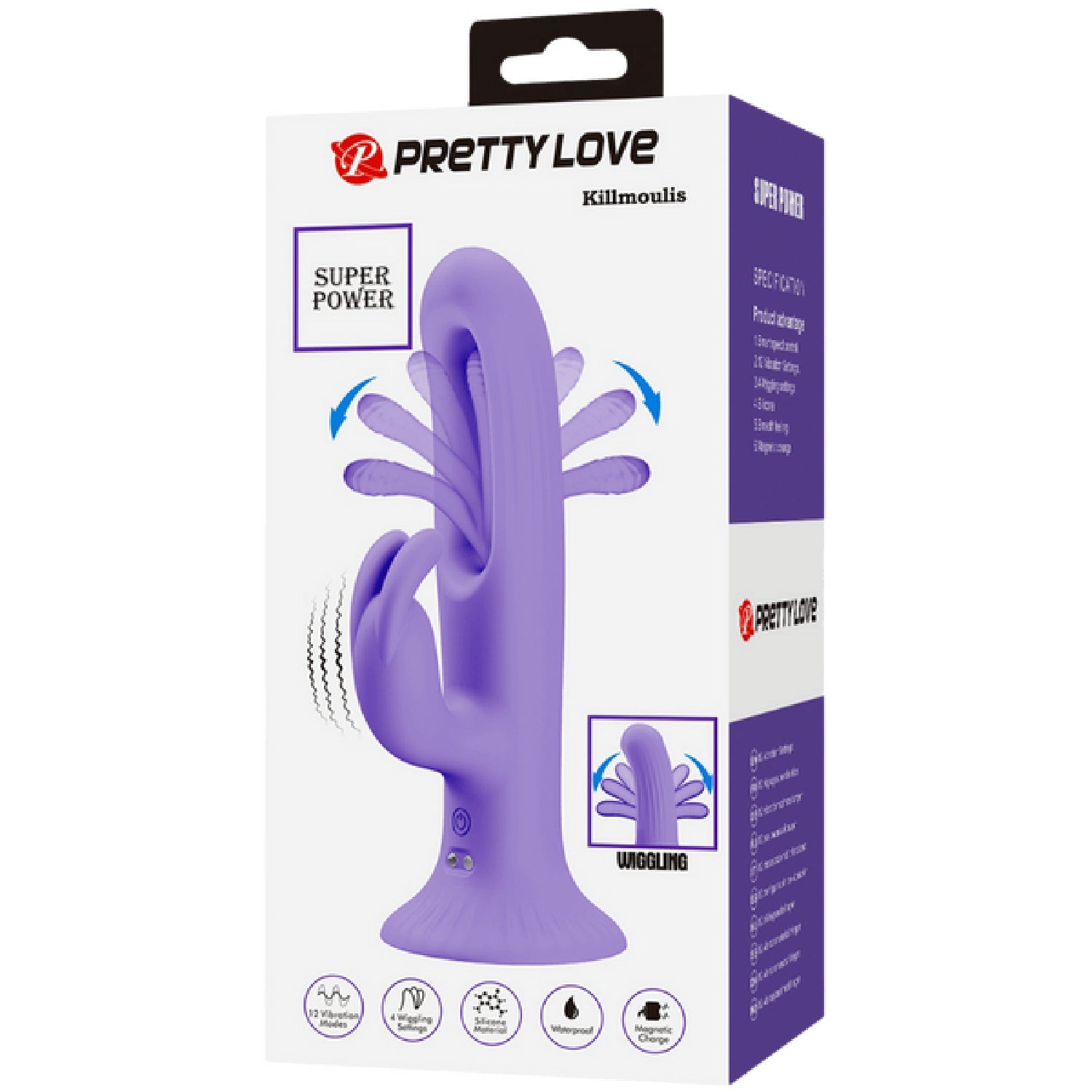 Killmoulis Vibrating Wiggling Rabbit Vibrator – 4 Settings 12 Vibration Modes Rabbit Vibrator Secondary image
