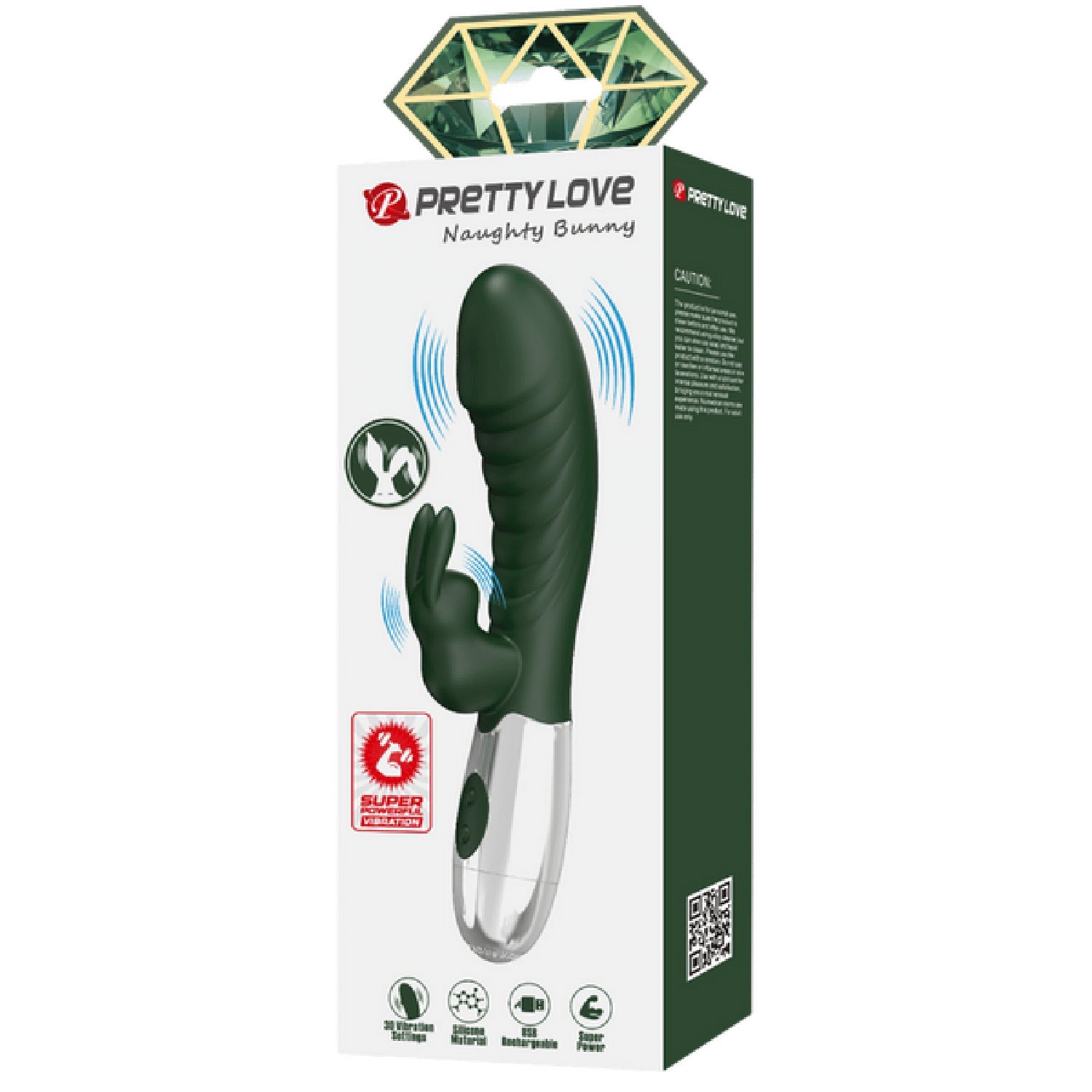 Rechargeable Naughty Bunny – Dual-Motor Silicone G-Spot and Clitoral Vibrator > Vibrators > Ladies > Rabbit Multi