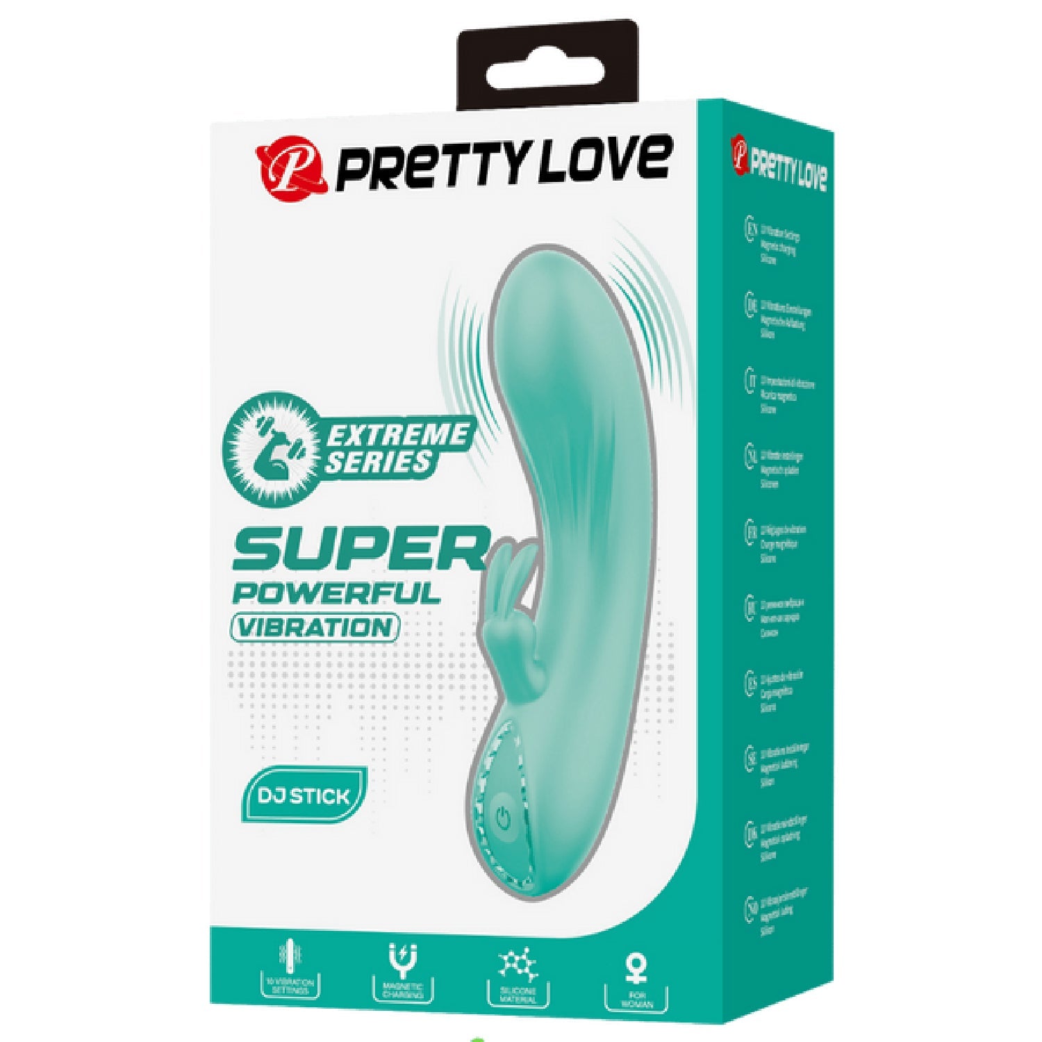 Rechargeable DJ Stick – 10 Function Slim Silicone G-Spot Vibrator Secondary image
