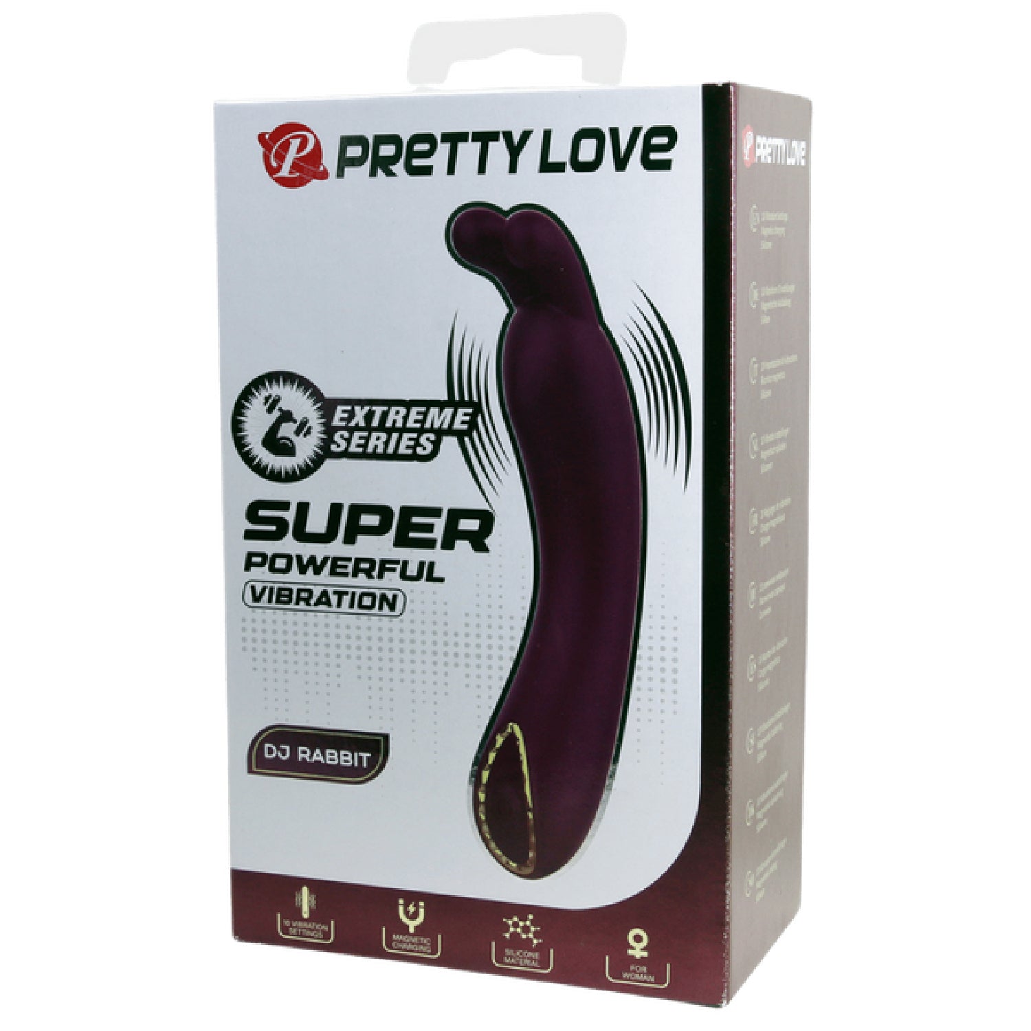 DJ Rabbit – Rechargeable Silicone 10-Function Super Powerful G-Spot Rabbit Vibrator > Vibrators > Ladies > Rabbit