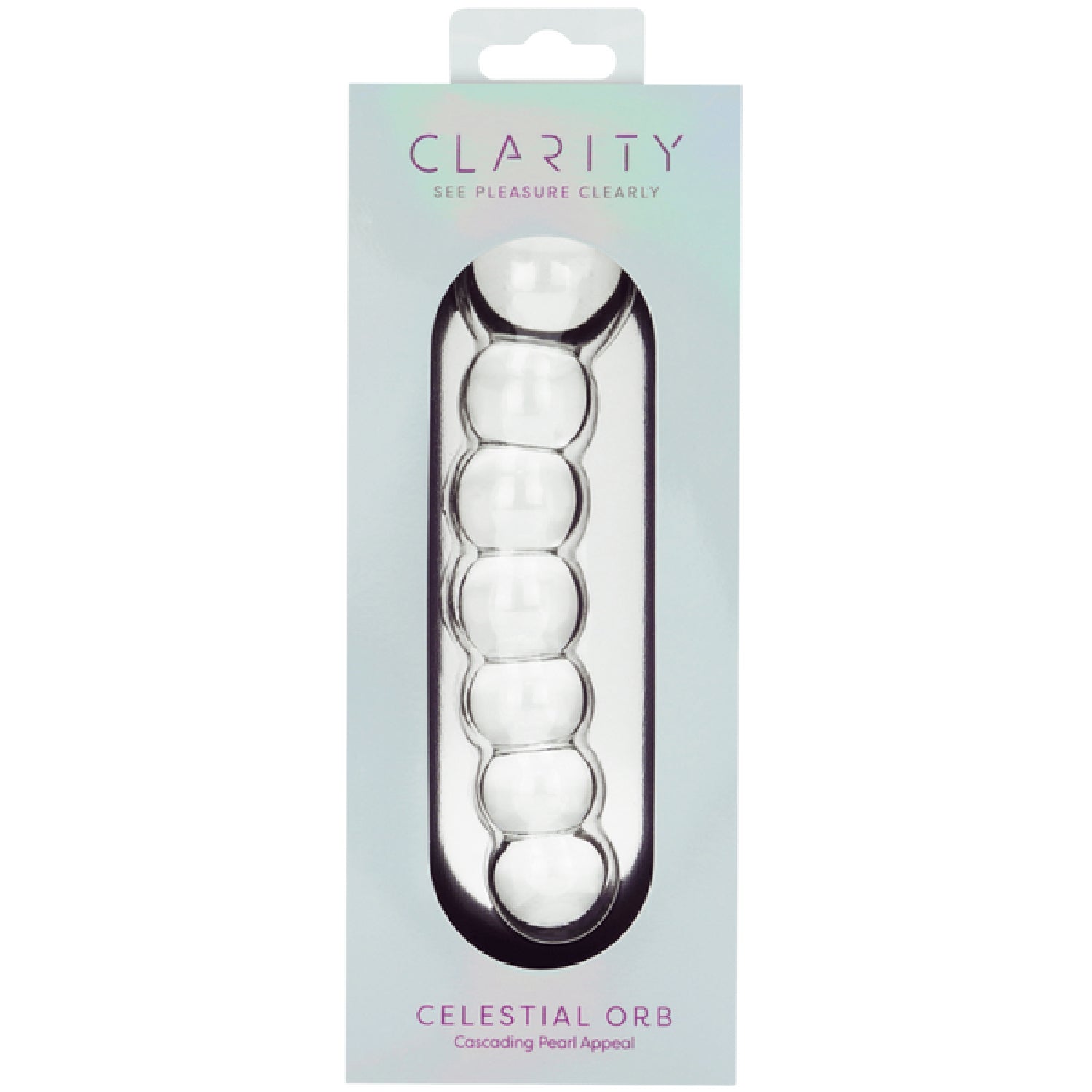 Celestial Orb Handblown Borosilicate Glass Double-Ended Dildo 5.4 Inch Insertable Length Secondary image
