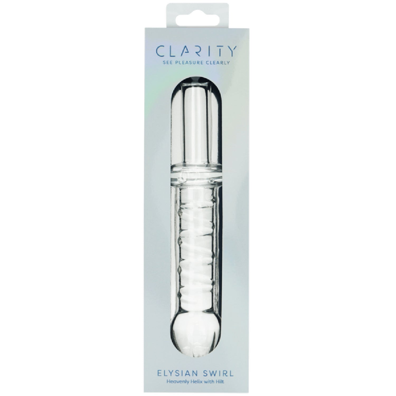 Elysian Swirl Handblown Borosilicate Glass 5.6 Inch Spiral Textured Dildo > Glass > Dildos