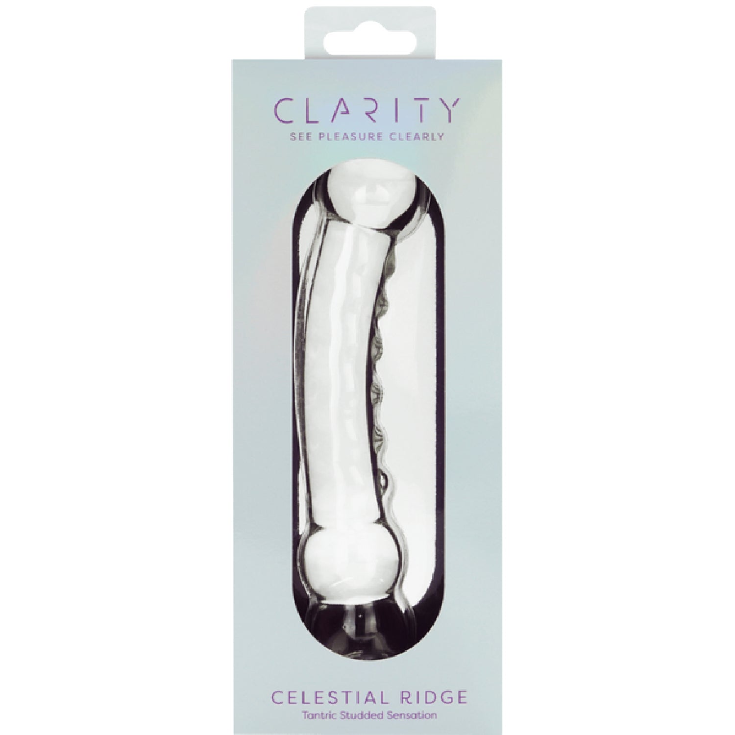 Celestial Ridge – 6.4 Inch Double-Ended Borosilicate Glass Dildo with Sculpted Ridges > Glass > Dildos