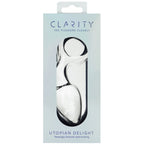 Clarity Utopian Delight – 3.5 Inch Handcrafted Borosilicate Glass Butt Plug > Glass > Dildos