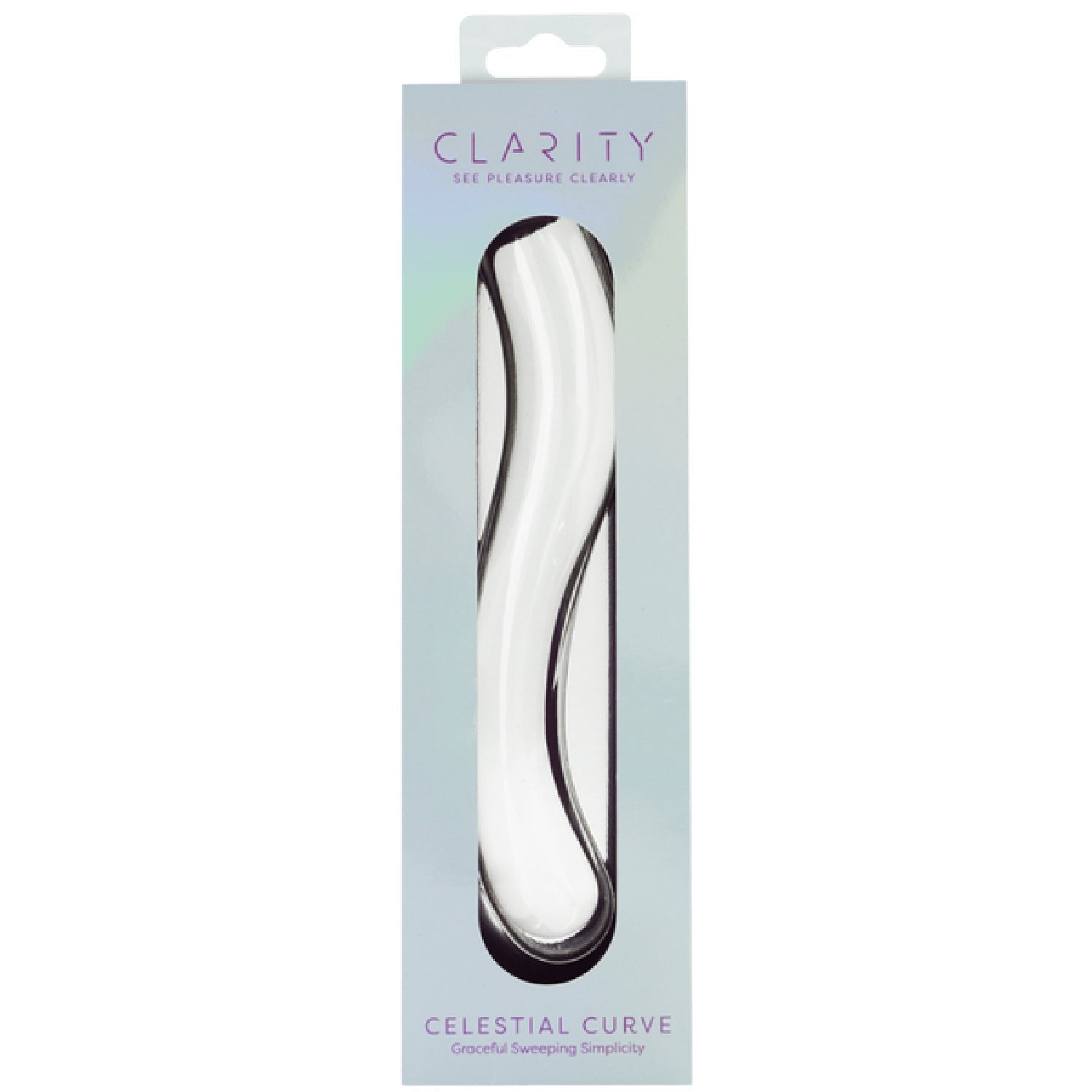 Celestial Curve 7.1 Inch Handblown Borosilicate Glass Double-Ended Dildo Secondary image