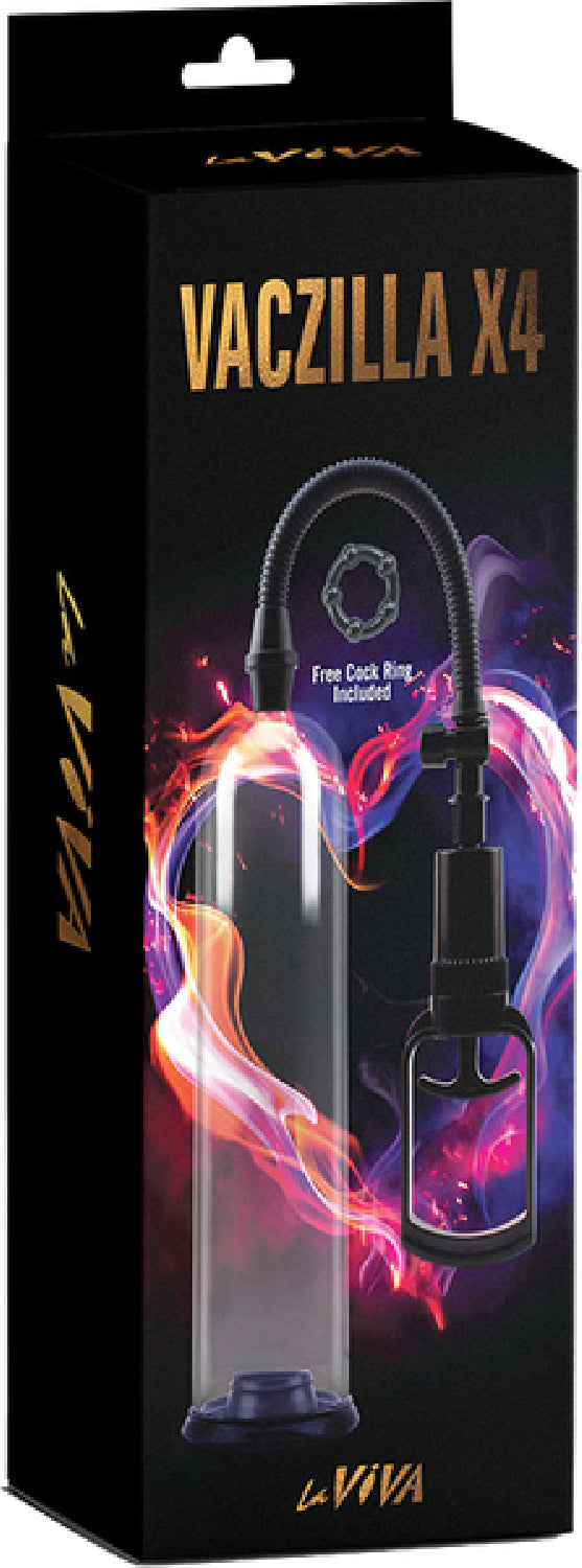 Vaczilla X4 Powerful And Efficient Safe Quick Release Penis Pump With 7 Inch TPR Sleeve And ABS Plastic Cylinder Secondary image