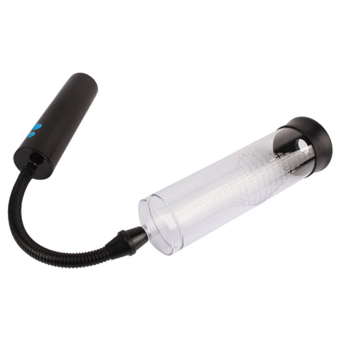 Vaczilla X21 (Black) – USB Rechargeable 3-Speed Cylinder Pump With Silicone Sleeve and Penis Ring One Size > Pumps > Penis Pumps Electric