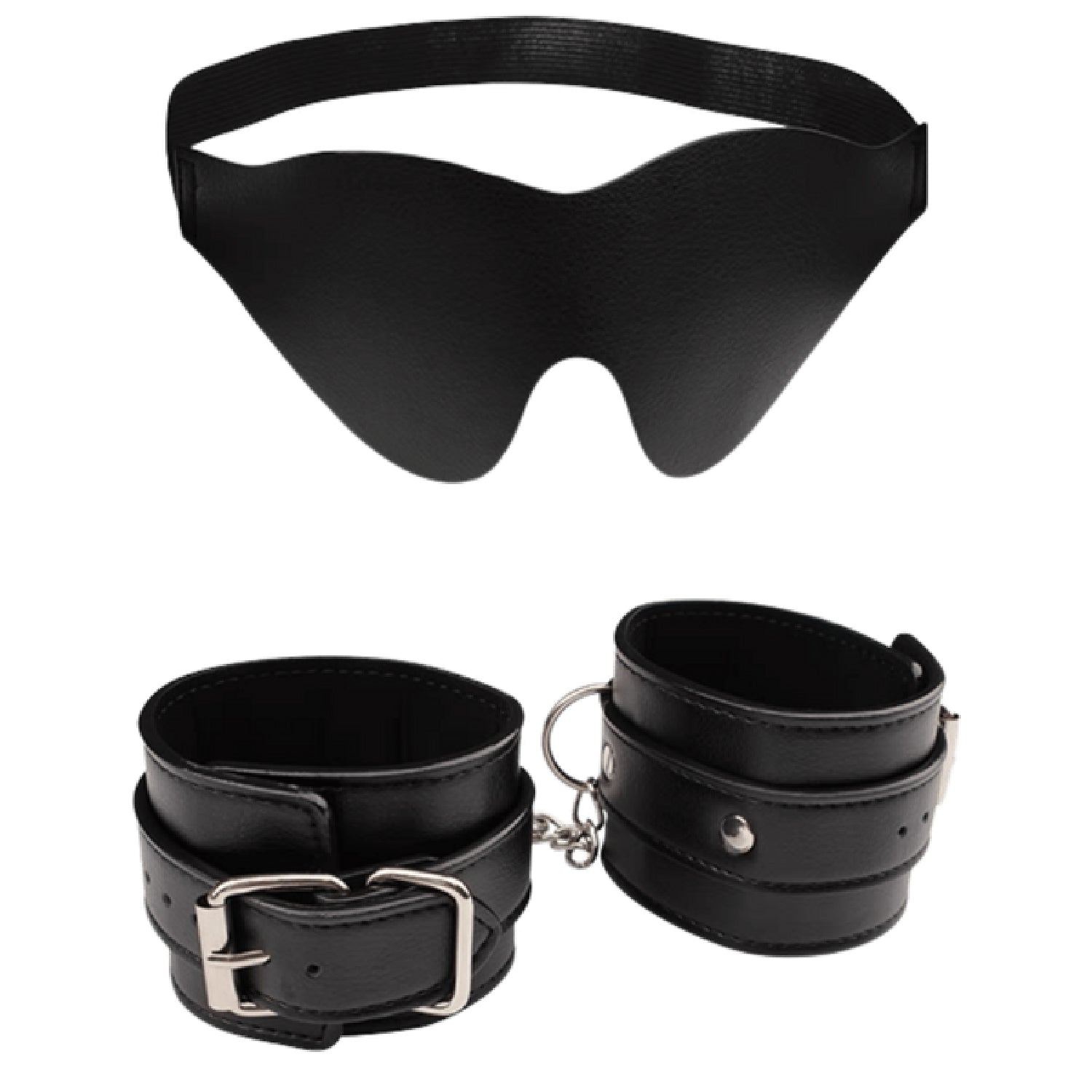 By My Slave Kit – Fully Adjustable Collar and Handcuffs Restraint Set Secondary image