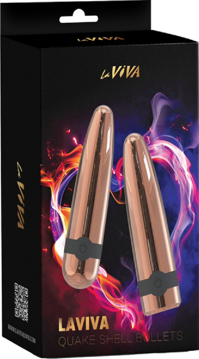 Laviva Quake Shell Bullets – Luxury Powerful Vibrating Bullet Set Secondary image