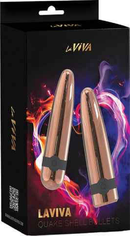 Laviva Quake Shell Bullets – Luxury Powerful Vibrating Bullet Set > Vibrators > Mini Vibrators