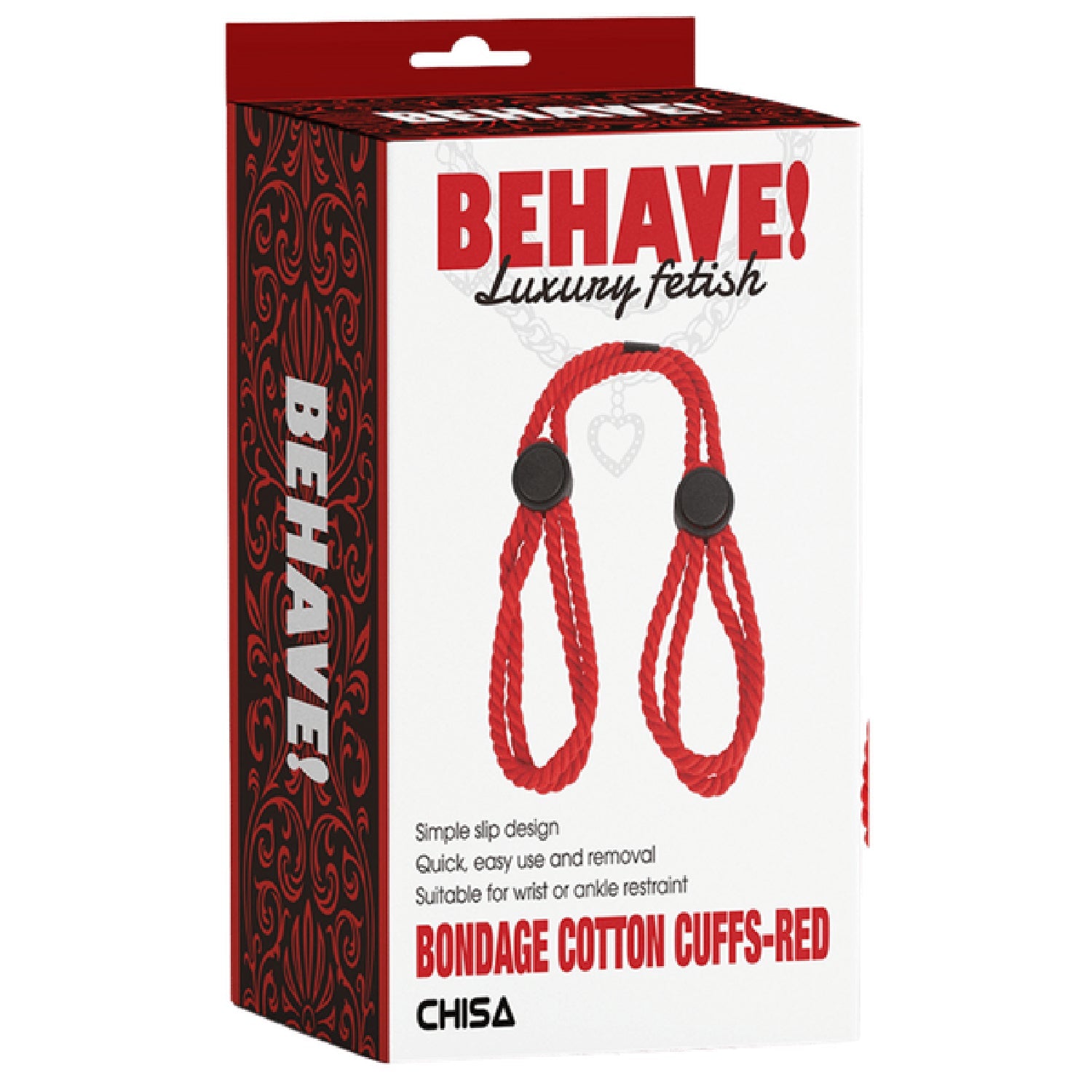Bondage Cotton Cuffs – Simple Slip Design Restraint Cuffs Secondary image