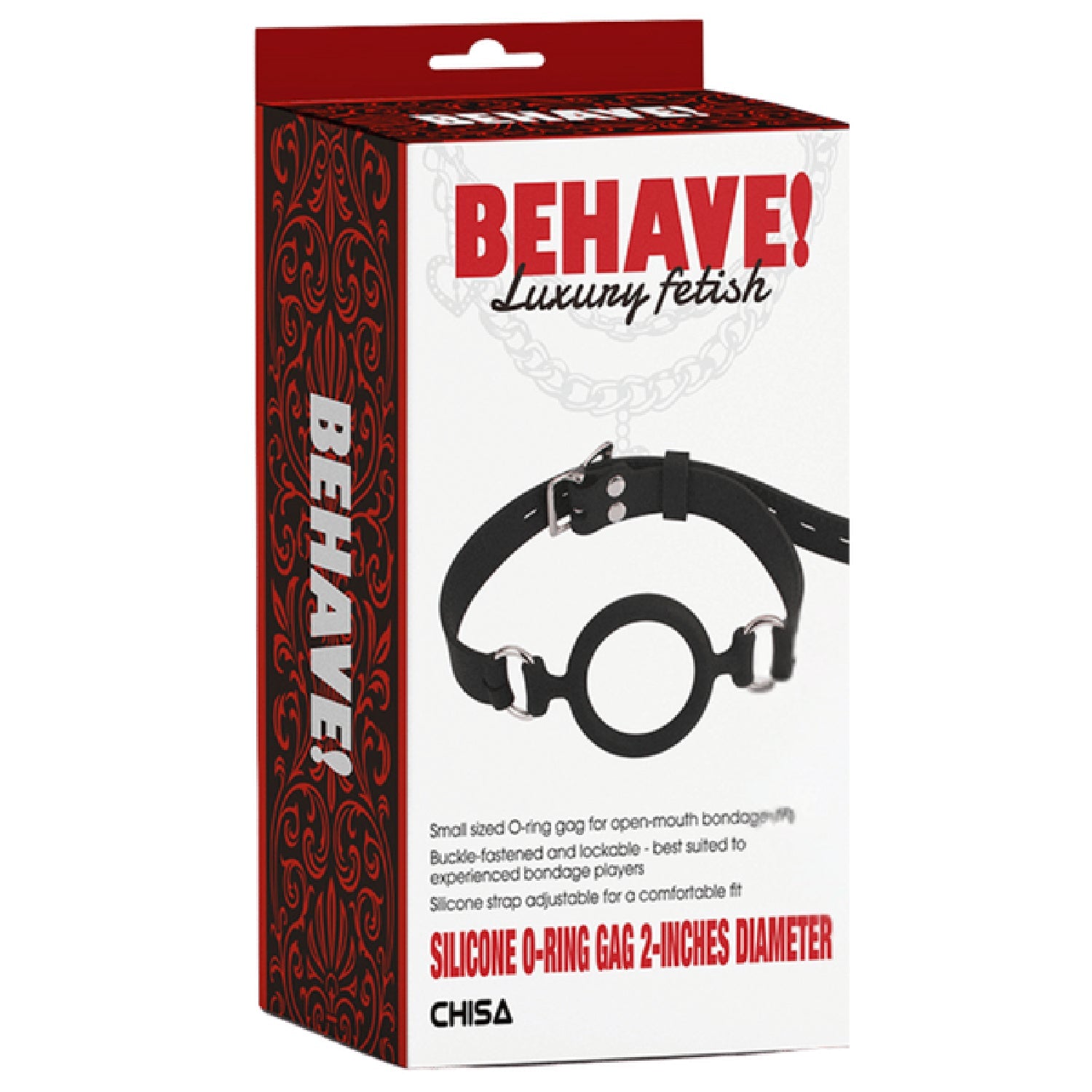 Silicone O-Ring Gag – Small Sized 2-Inch Diameter Bondage Gag Secondary image