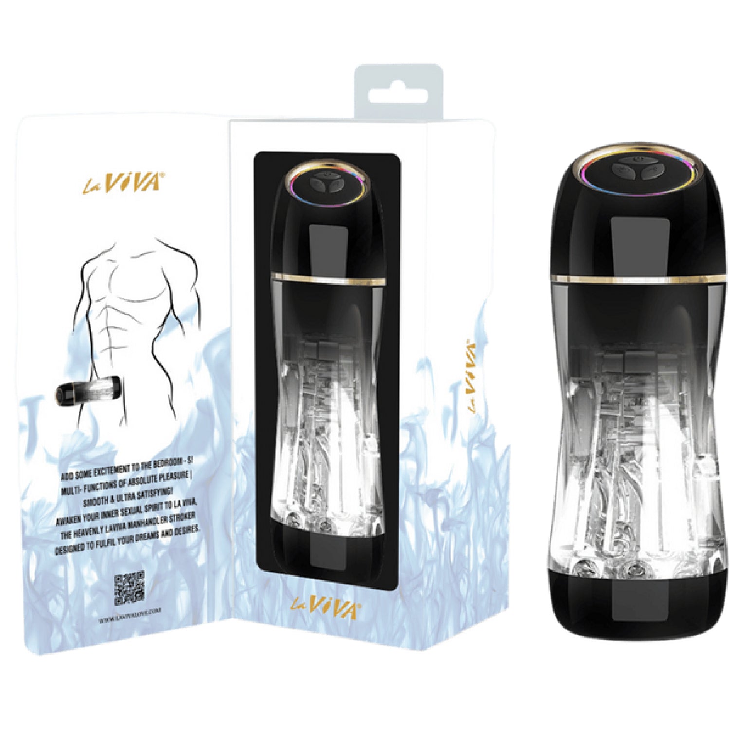 Manhandler Stroker – High-Tech Silicone Masturbation Sleeve with Rotation and Motion Secondary image