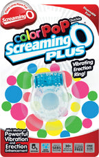Screaming O Colour Pop Quickie Plus – Stretchy Vibrating Erection Ring with Clitoral Stimulator > Cock Ring > Vibrating
