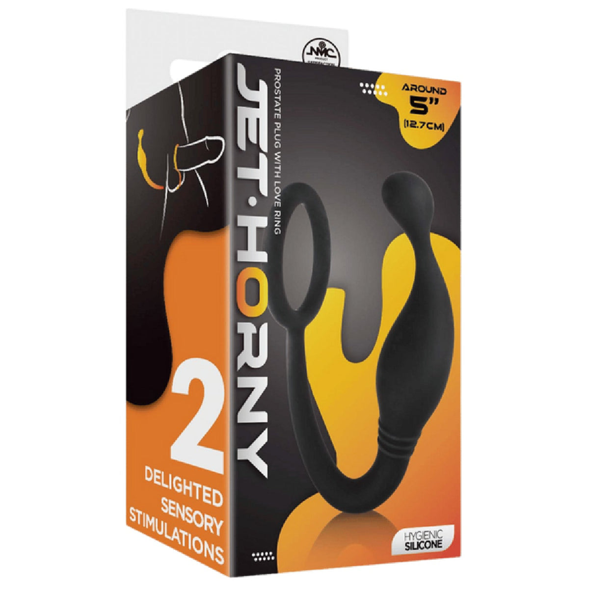 Prostate Plug with Love Ring – Flexible 5 Inch Hygienic Silicone Prostate Plug > Anal Range > Prostate Plugs