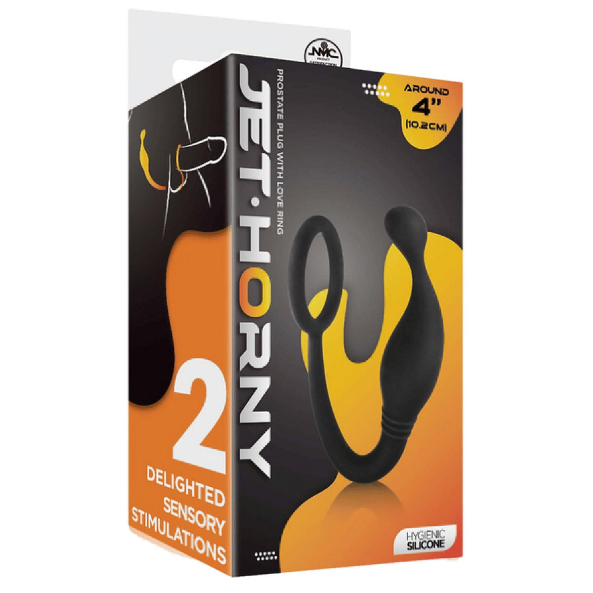Prostate Plug with Love Ring – 4 Inch Hygienic Silicone Butt Plug > Anal Range > Prostate Plugs