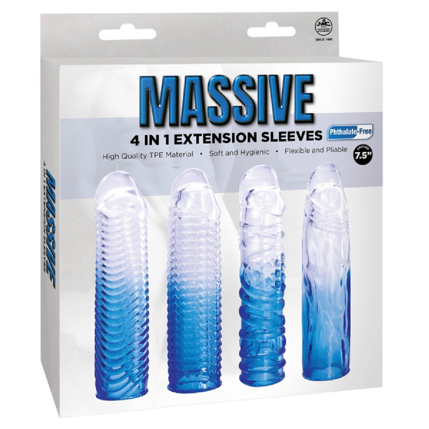 4 in 1 Extension Sleeve (Smoke) – Soft Flexible 7.5 Inch Sleeve > Sex Toys For Men > Penis Sleeves