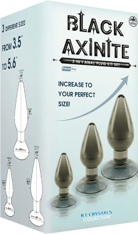 3 In 1 Anal Plug Kit – Flexible Hygienic Suction Cup Base Anal Plugs > Anal Range > Butt Plug Kits